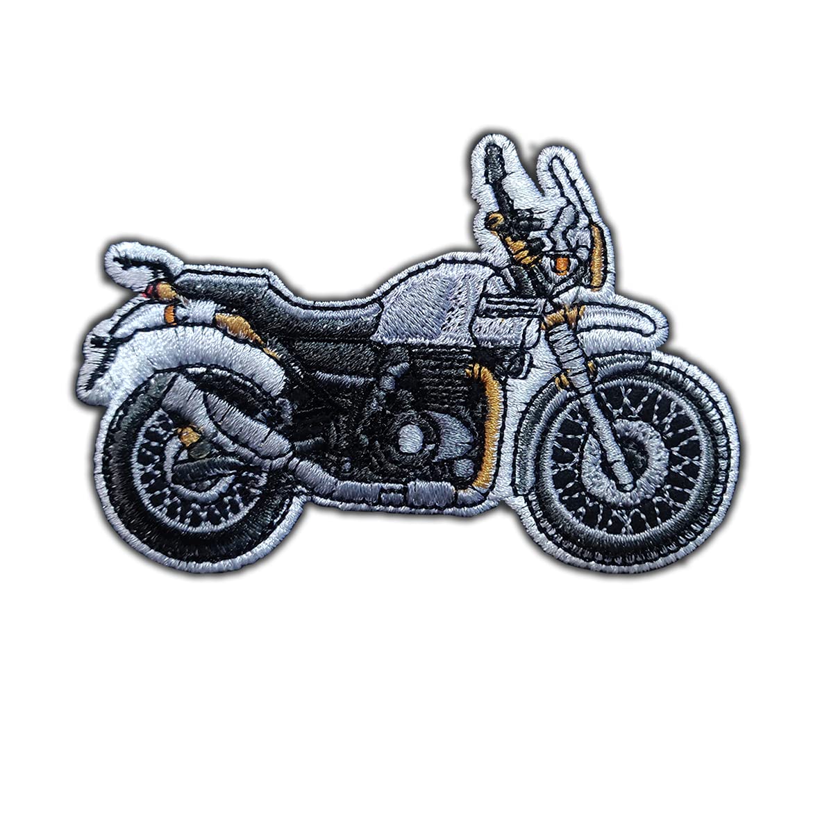 Patched Up Made in India RE Himalayan Motorcycle Bike 4 inches Embroidered sew on Patch Sticker for Jacket Vest Bag Jeans DIY Repair Applique