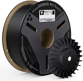 ELEGOO Carbon Fiber PAHT Filament 1.75mm Black 1KG, Nylon CF High Temp 3D Printing Filament, High Strength & Rigidity, Corrosion Resistance, 1KG(2.2lbs) Spool for Enclosed FDM 3D Printers
