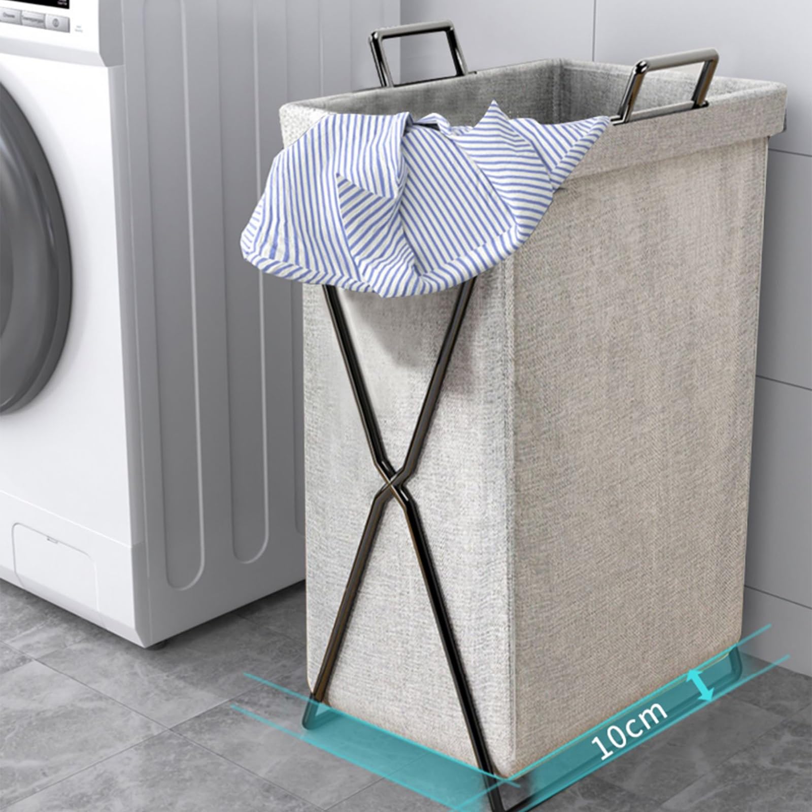 Cesto Della Biancheria, Cesto per Vestiti Impermeabile con Manico, Organizzatore Pieghevole per Giocattoli Durevoli, Arredamento per Camera Da Letto per Ragazzi, Ragazze, Adulti ( Color : Brown )