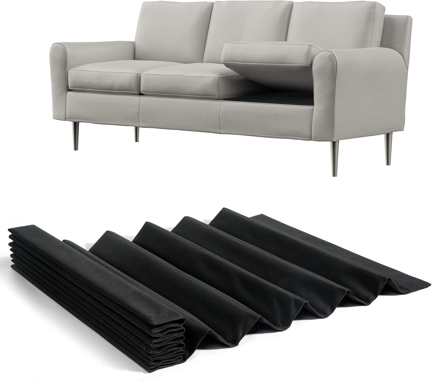 SunsGrove Metal Cushion Support for Sagging Couch 22" x 66