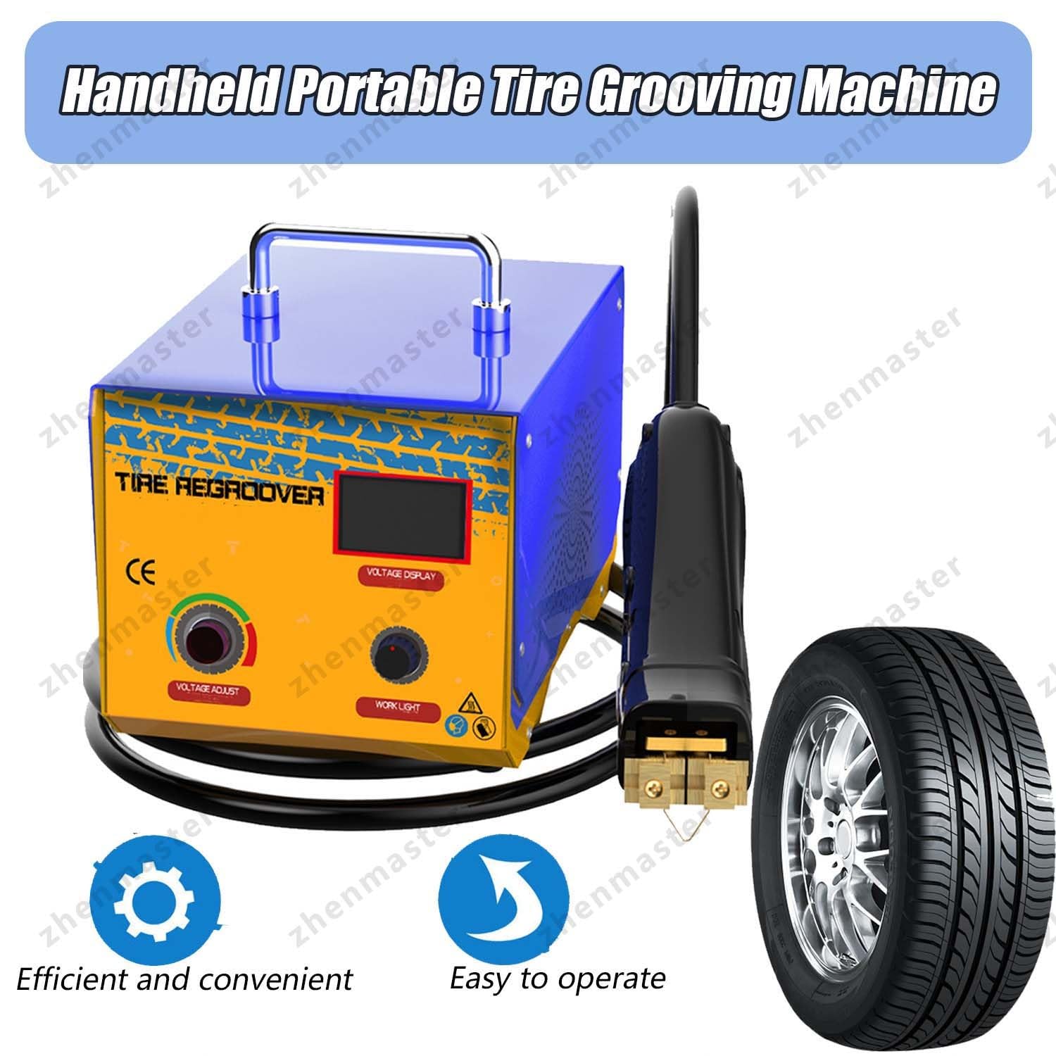 Máquina Ranuradora De Neumáticos Eléctrica 1000W Con 20 Cuchillas U/V, Ancho Ajustable 2-14mm, Profundidad 9-14mm, Ideal Para Camiones, Coches Y Neumáticos Industriales