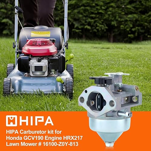 Miniatura 3 de Hipa Carburador GCV190 para Honda GCV190LA GCV190A HRX217 HRB217 HRX217K1 HRX217K2 HRX217K2 HRX217K4 HRX217K5 Reemplaza 16100-Z0Y-813