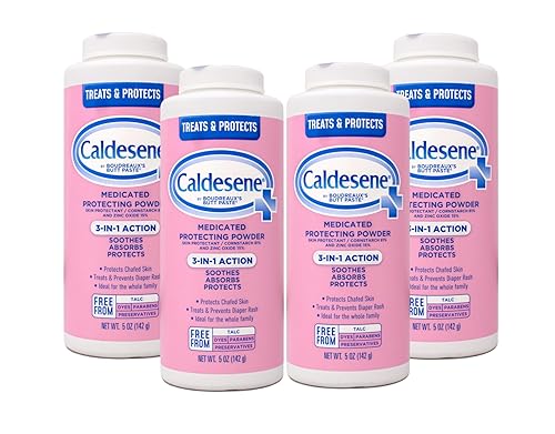 Caldesene Polvo Protección 5 onzas paquete de de 4