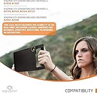 Vista 5 de iOgrapher Funda para iPad con asas para trípode y adaptador de lente, estabilizador de iPad para Mini 4ª, 5ª y 6ª generación, funda para tableta