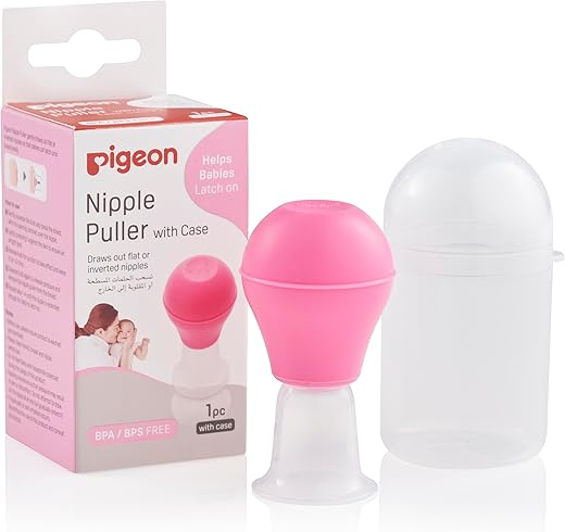 Pigeon Nipple Puller With Case F,For Inverted Nipples,Easy To Latch For Babies,Multicolor,Pack of 1