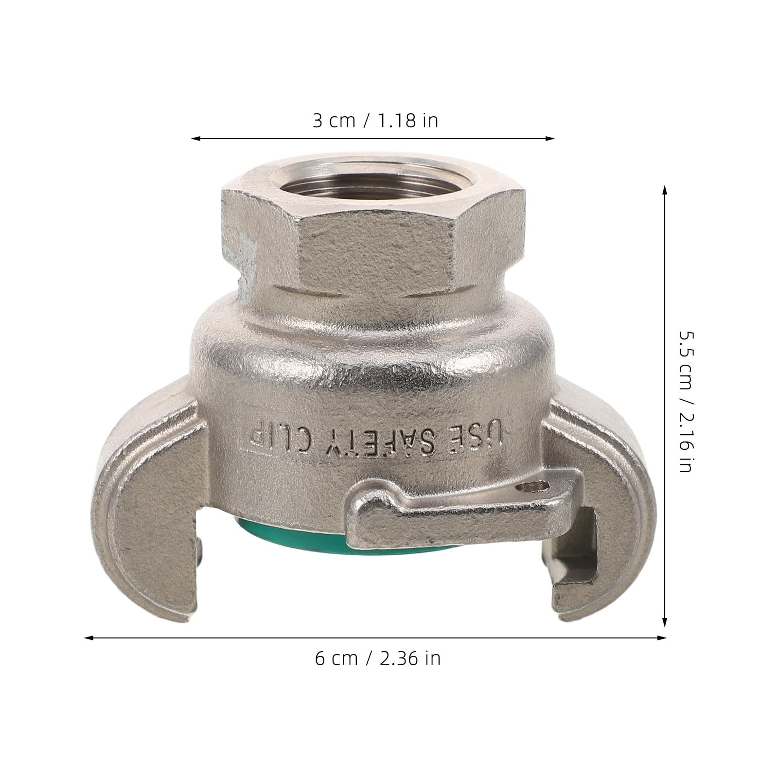 Lurrose Raccordo Chicago in acciaio inox da 1/2'' femmina NPT per | Attacco rapido in stile americano, filettatura interna, connettore per tubazioni di compressori d'aria, accessori