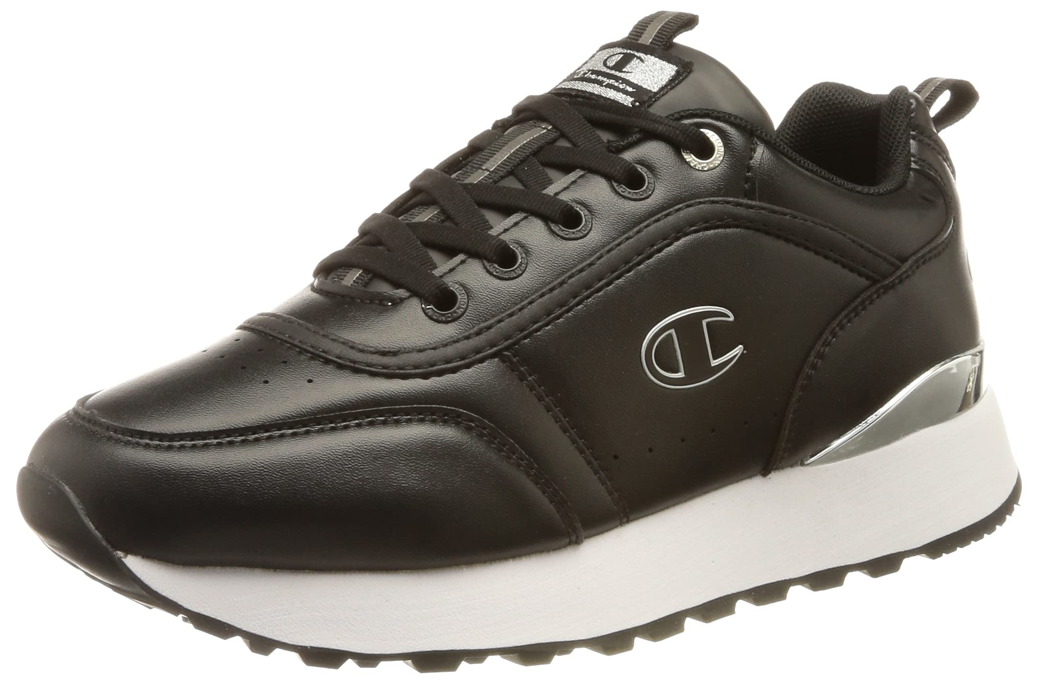 Platform Trainers Silver Leather Trainers Ladies Daniel Tred