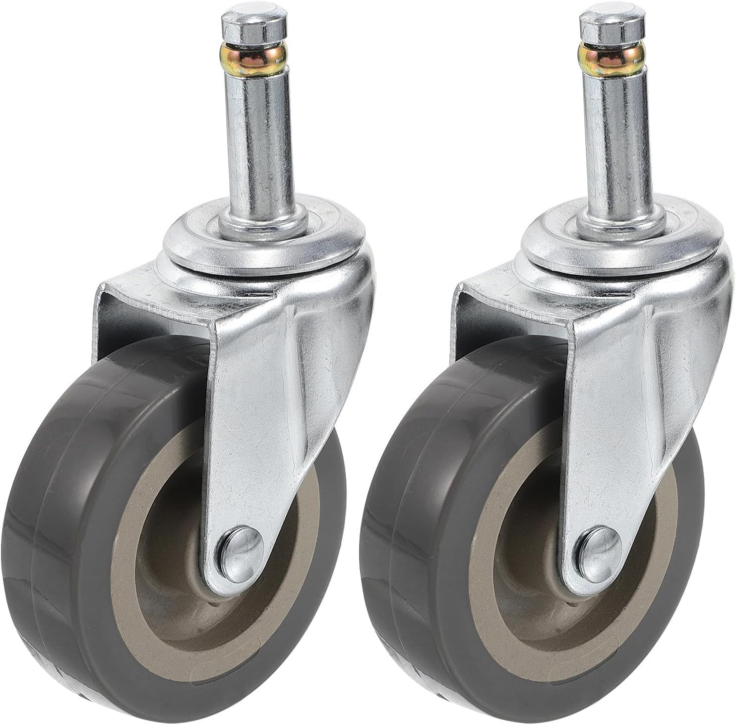 Luxshiny Replacement Shopping Trolley Wheels 2Pcs Smooth Rolling Casters for Grocery and Hand Trolleys Multipurpose Use Simple Installation