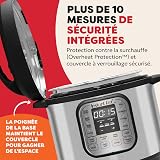 Instant Pot Duo 80, Autocuiseur 7 en 1 - Autocuiseur, Cuiseur à Riz, Poêle, Yaourtière, Cuiseur Vapeur et Chauffe-Plat - Acier Inoxydable - 8 L - 6