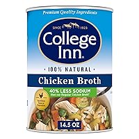 Vista 1 de College Inn Caldo de pollo sin grasa y bajo en sodio, 14.5 oz