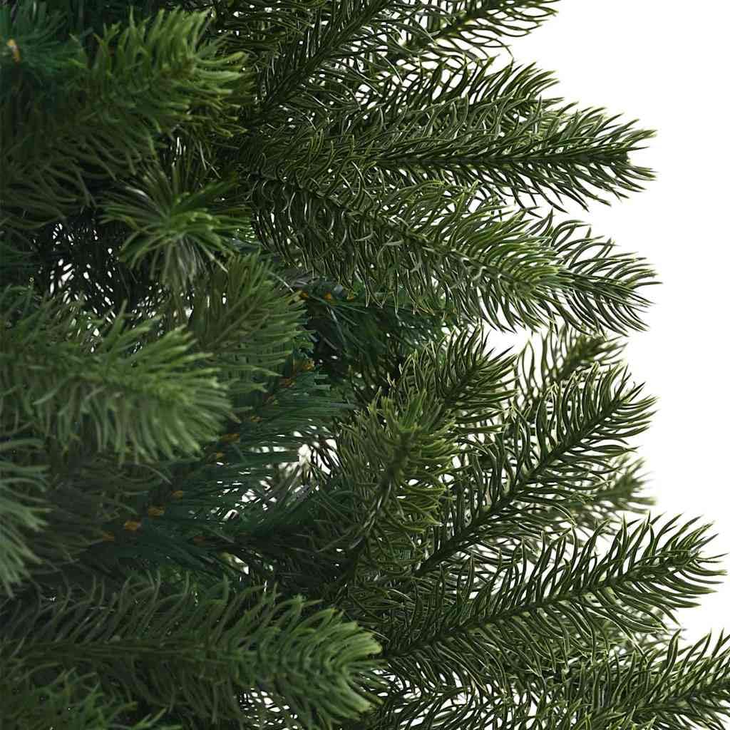 Árbol de Navidad artificial verde, 210 cm, de PVC y PE, soporte de acero resistente, ideal para interiores y exteriores, decoración festiva
