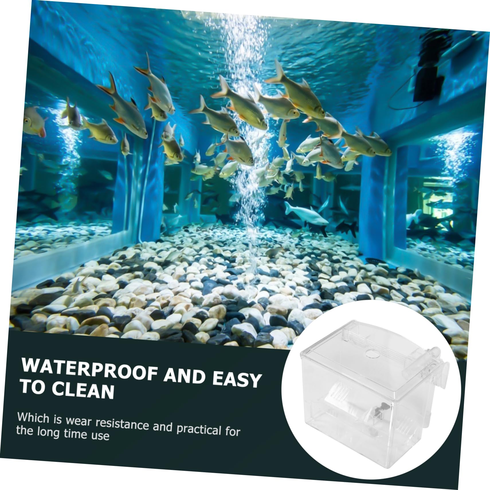 1 Pieza Caja de Cría para Peces con Ventosas Incubadora Aislante de Acuario Accesorio de Acuario para Guppys y Cría de Peces Diseño Neumático para Oxigenación