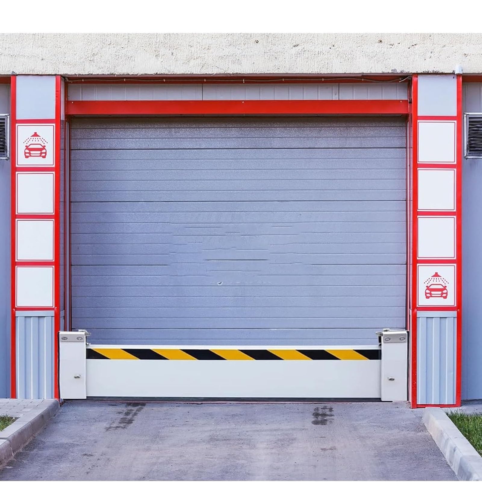 Barrière de protection contre les inondations en aluminium amovible