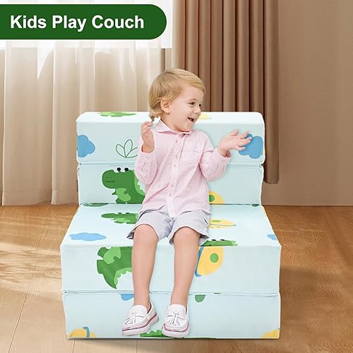 Miniatura 3 de SUNYRISY Sofá cama plegable para niños, colchón de futón de 6 pulgadas, sofá convertible para niños, silla plegable para el suelo, cama para sala de