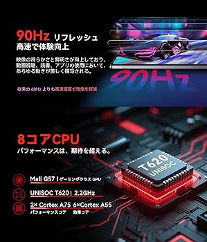 Android15 タブレット 11インチ 18GB+128GB ケース付き Android15 タブレット 11インチ18GB+128GB+1TB拡張8コア Amazon
