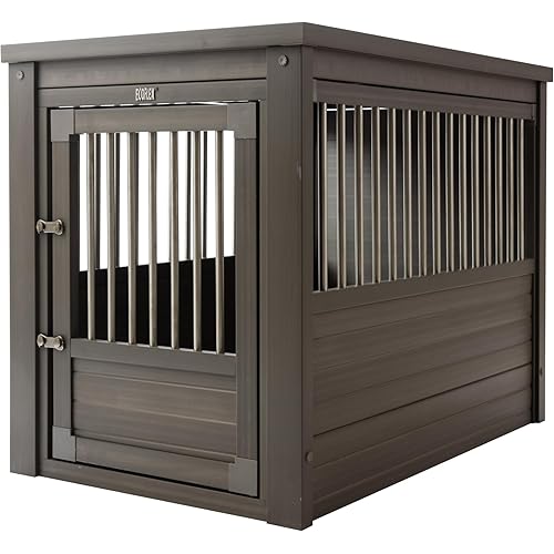 New Age Pet ecoFLEX Pet Crate/End Table, Large, Grey