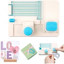 BAOFALI Mini Alphabet Punch Board for DIY Craft Cards Scrapbooking Party DecorFinished Letter&Number&Punctuation Measures 1 1/2" x 2 1/2" Signs, Cards, Creating Letters, Numbers