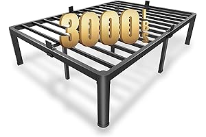 MAF 14 Inch Queen Metal Platform Bed Frame with Elevated Legs