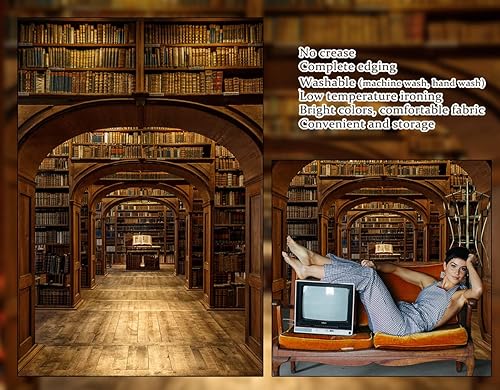 Miniatura 4 de Fondo escolar de mago de 5 x 7 pies para fotografía de biblioteca mágica para retratos, estudio fotográfico, fondo