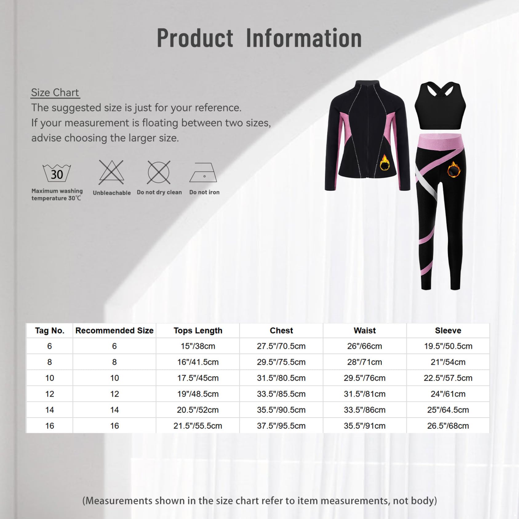 Traje térmico para patinaje artístico, chaqueta de forro polar + sujetador deportivo + pantalones de patinaje sobre hielo, 3 piezas, talla 110-170