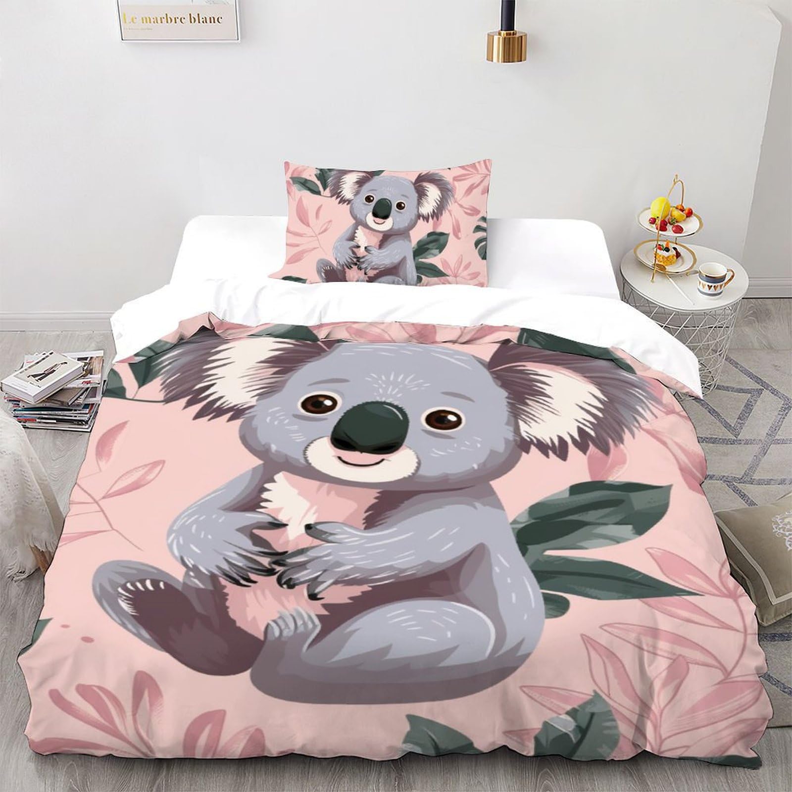 Housse de couette koala douce et infroissable pour en finir avec le repassage du lit