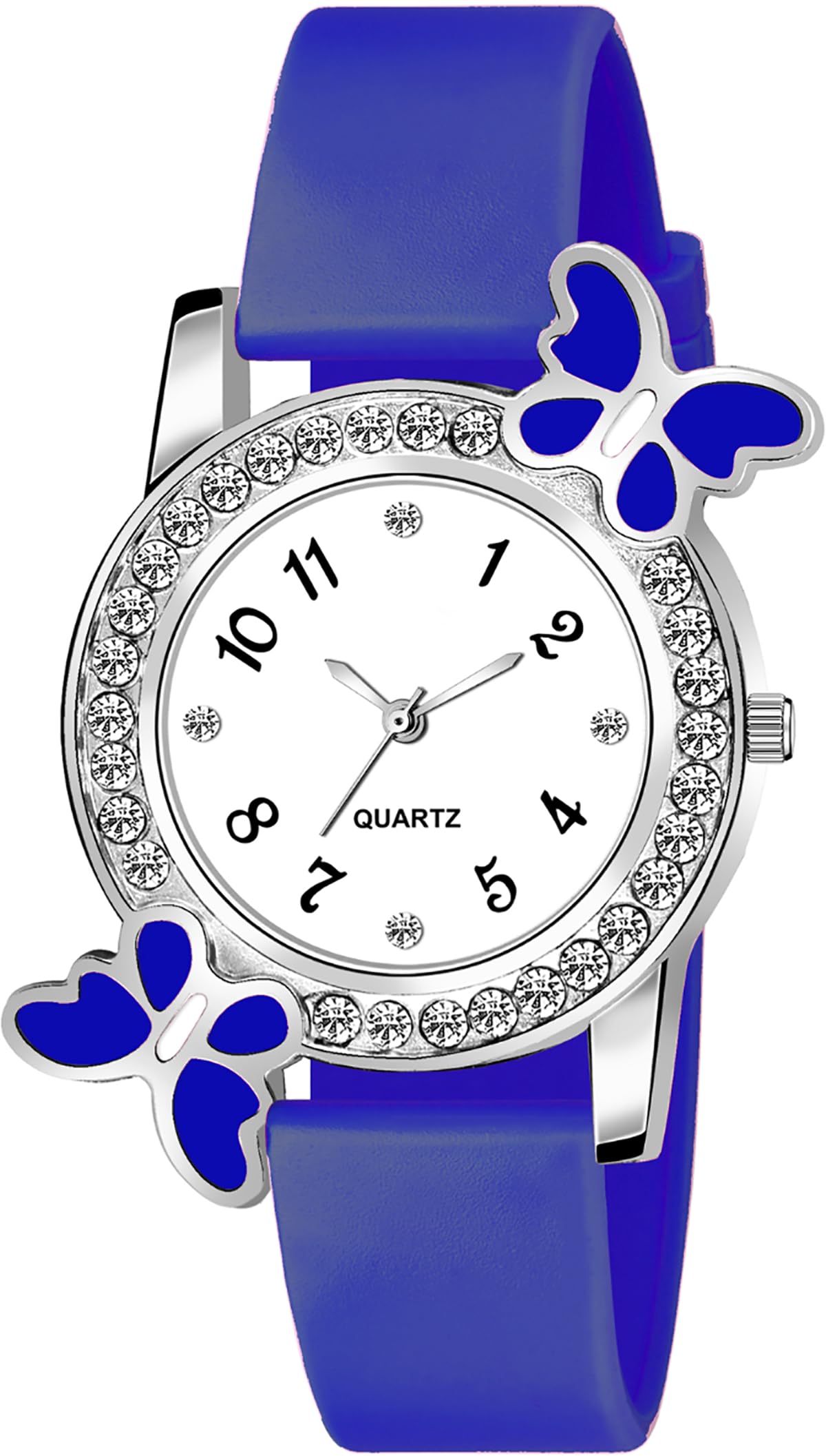 PAPIO® Plastic Band Diamond Studded Quartz Analog Watch for Girls