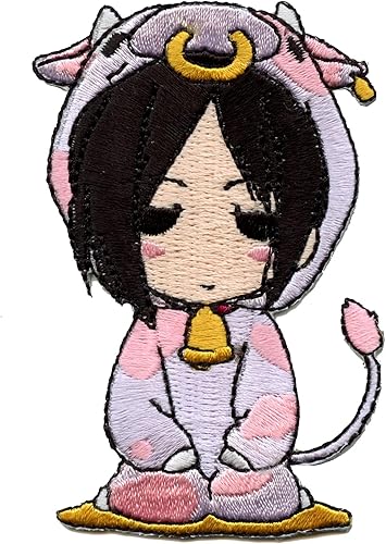 Parche de vaca Sebastián de mayordomo negro