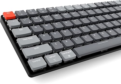 Miniatura 9 de Keychron K3 - Teclado mecánico inalámbrico con cable ultra delgado del 75 compacto 84 teclas Bluetooth RGB LED retroiluminado para Mac Windows