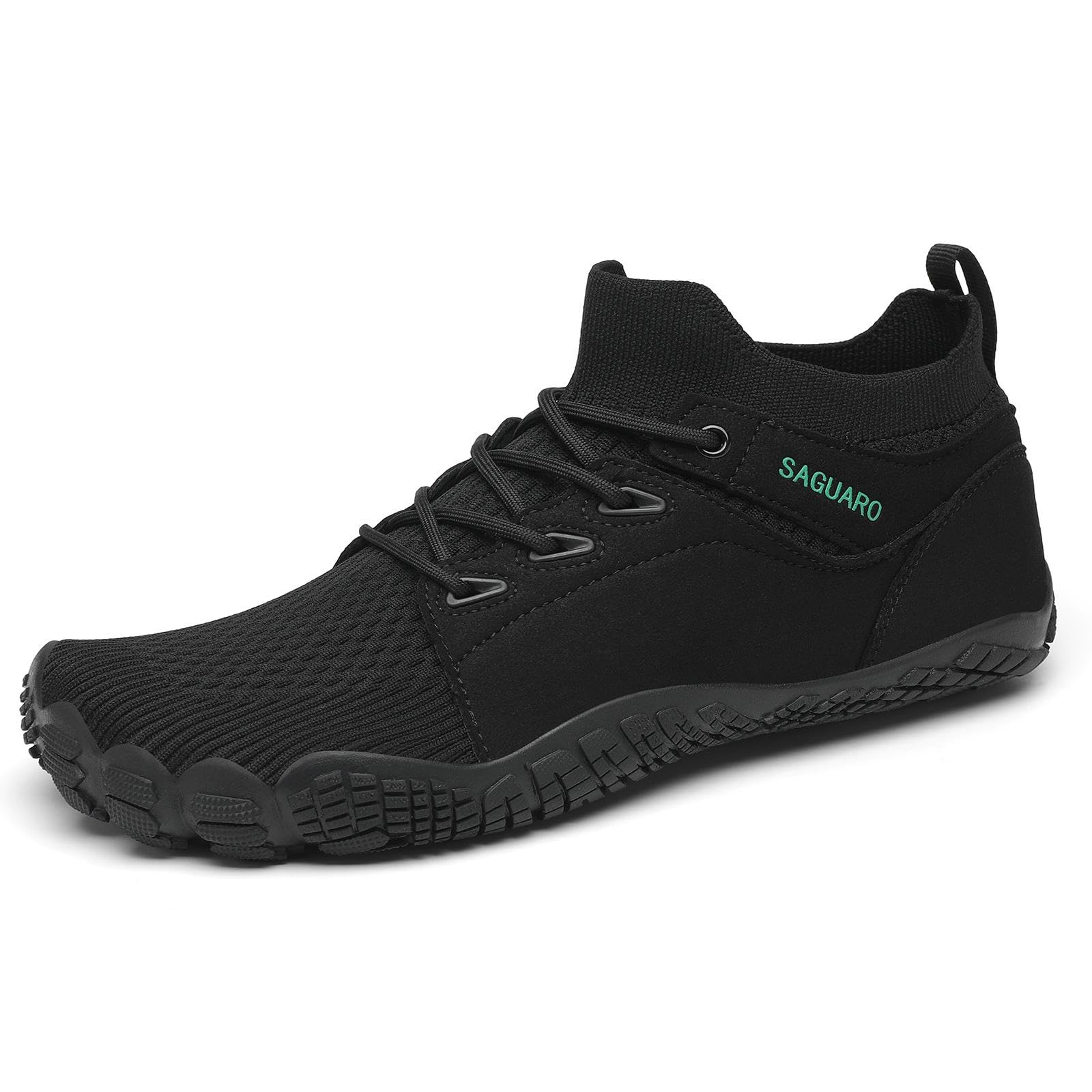 SAGUARO Unisex Barefoots Hombres Mujeres Trail Running Shoes Transpirables Antideslizante Cómodas Ligeras Mid-Top Zapatos Descalzos