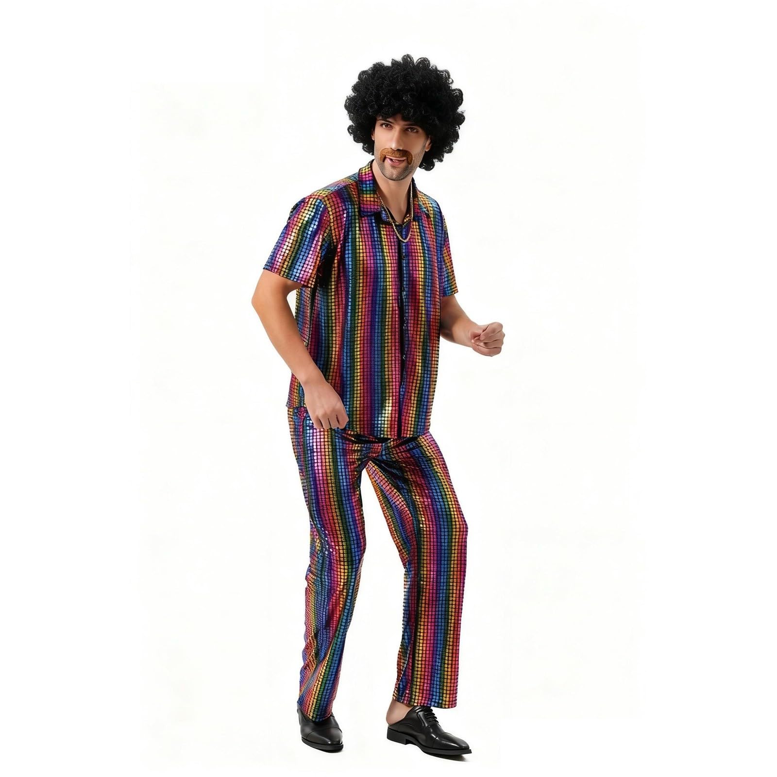 Disfraz de los años 80 y 90 – Traje de entrenamiento, estilo discoteca, traje de los años 80, ropa deportiva, estilo vintage, chándal para carnaval y fiesta