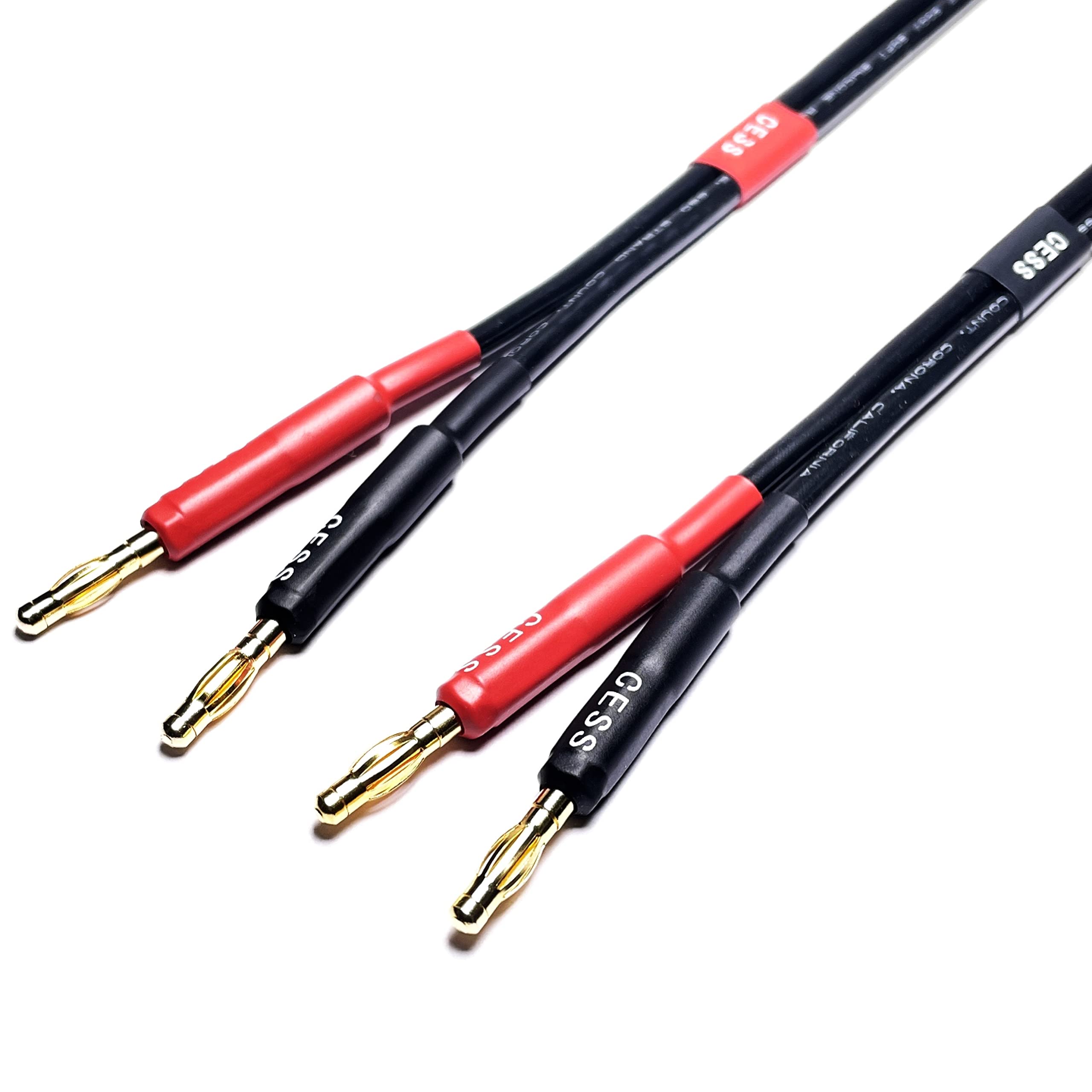 Stackable 4mm Banana Plug Cable - 1m Long - Colorful Set of 5 by