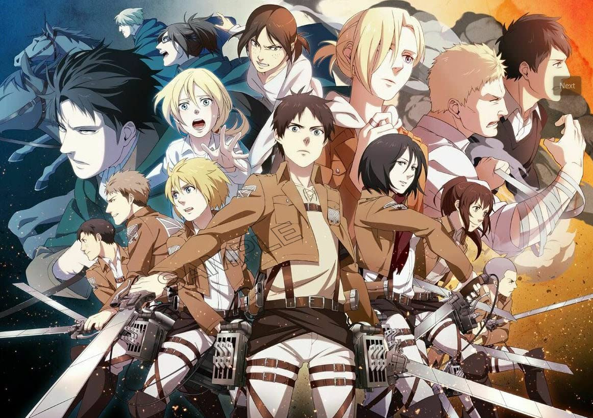 Attack on Titan Poster Japanese Manga Series Anime Photo Wall Art Picture Poster A4