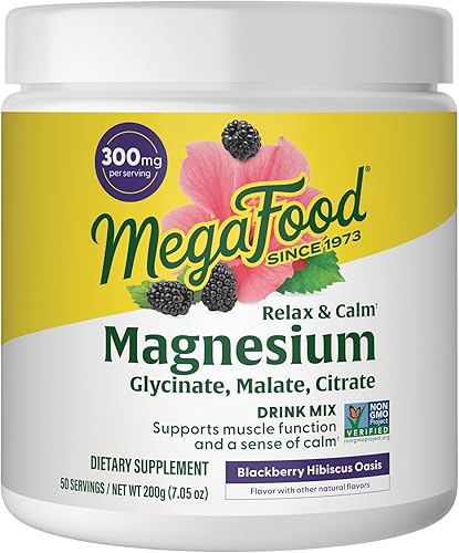 Miniatura 8 de Megafood Relax Calm Magnesium Powder Raspberry Lemonade 705 onzas
