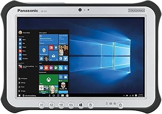 Panasonic Toughpad G1, FZ-G1 MK4, Intel Core i5-6300U @2.4GHz, 10.1" Multi Touch + Digitizer, 128GB SSD, 8GB, Wi-fi, Bluetooth, Webcam, Rear Camera, TPM 2.0, LAN Port, Windows 10 Pro (Renewed)
