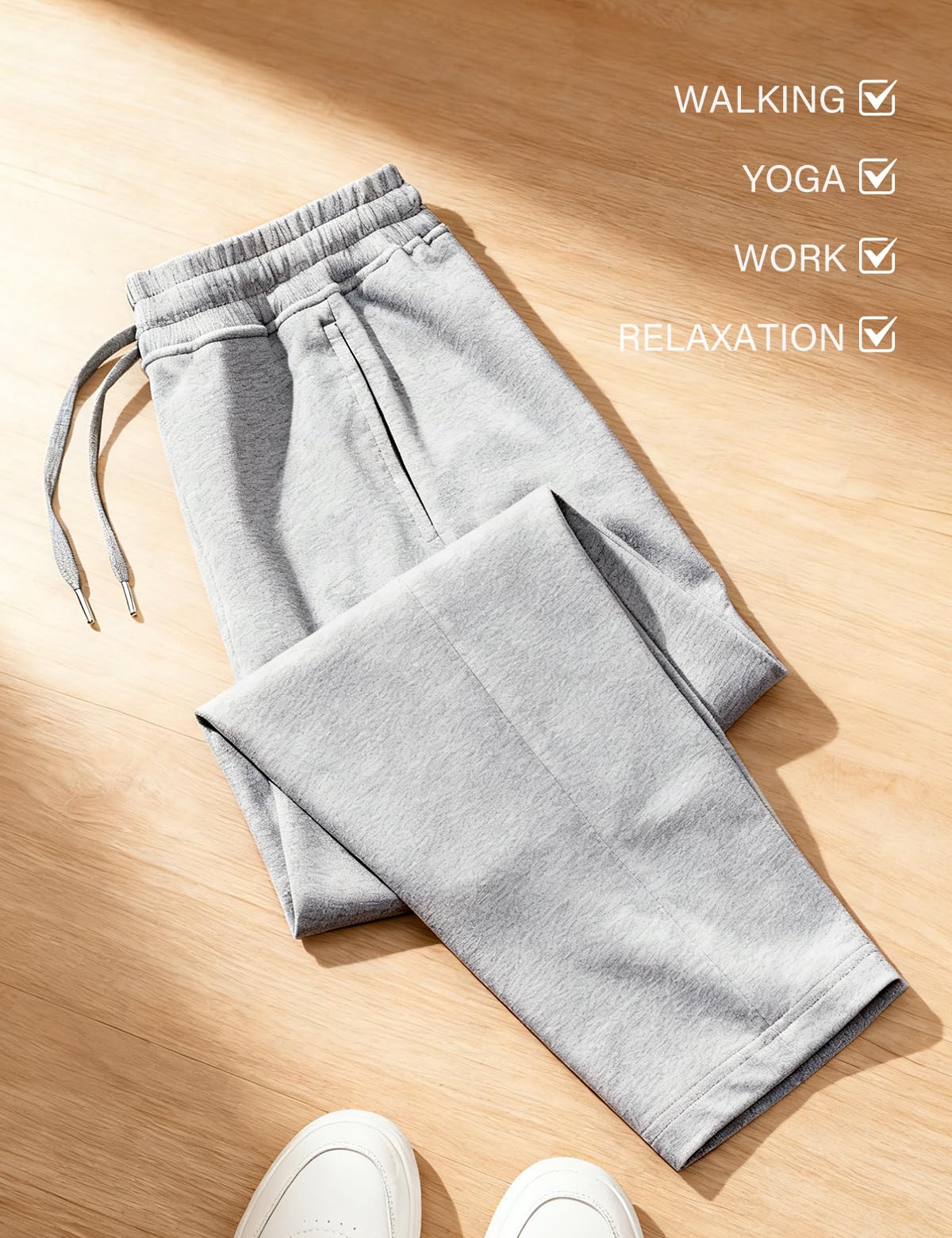 Arjen Kroos Pantalon Chandal Hombre Algodón con Cremallera Bolsillos Pantalones Hombre Pierna Ancha Cintura Elástica Ajustable para Ocio y Trotar