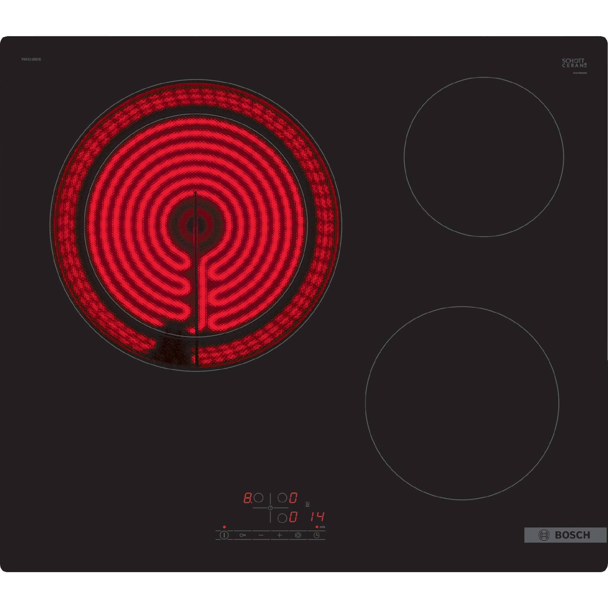 Bosch PKK611BB8E Série 4 - Plaque vitrocéramique, Touch Select