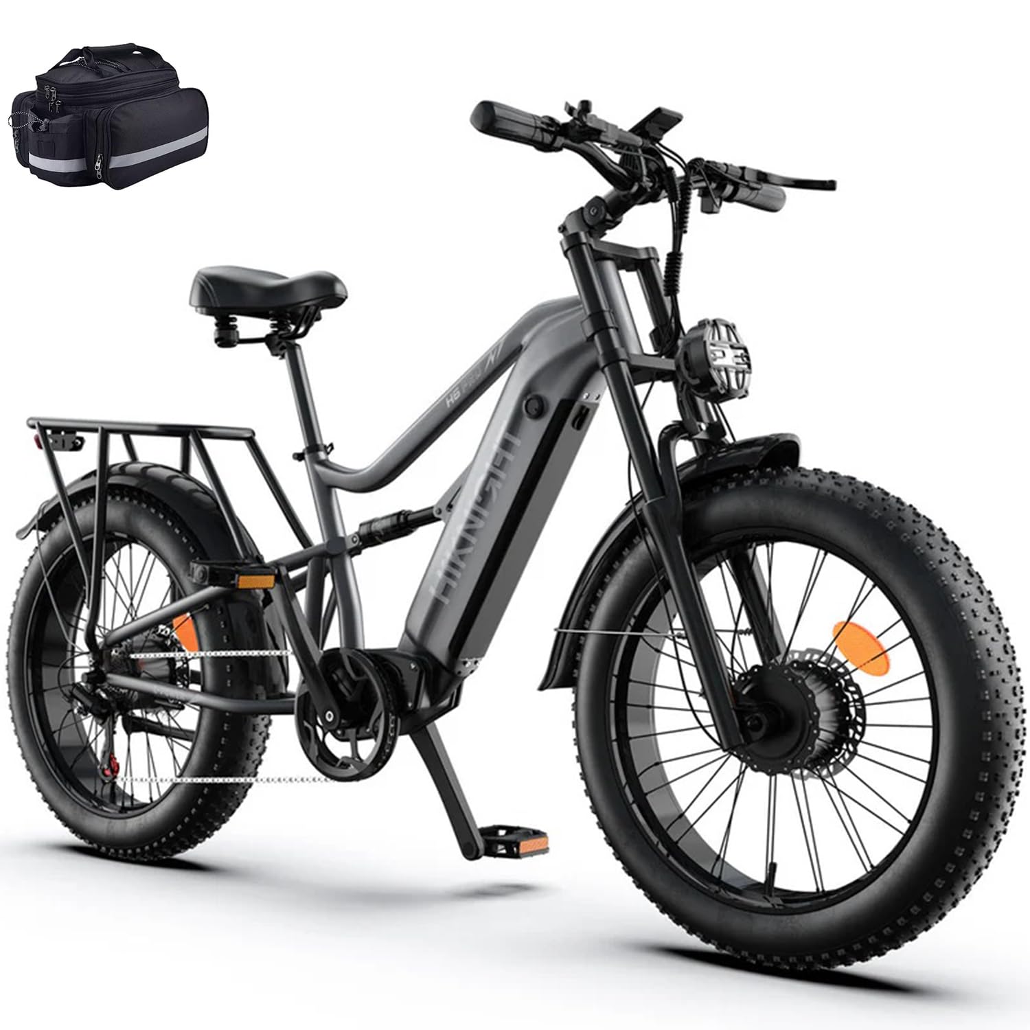 4000W Peak Dual Motor Electric Bike, 52V 20AH Removable Battery, Max 40MPH