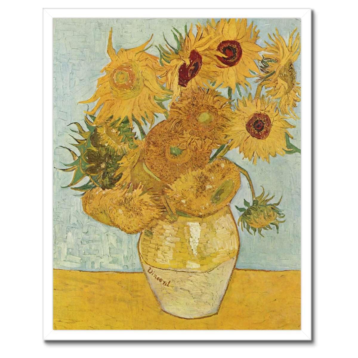 Cadre noir avec poster van Gogh de qualité musée 40 x 50cm