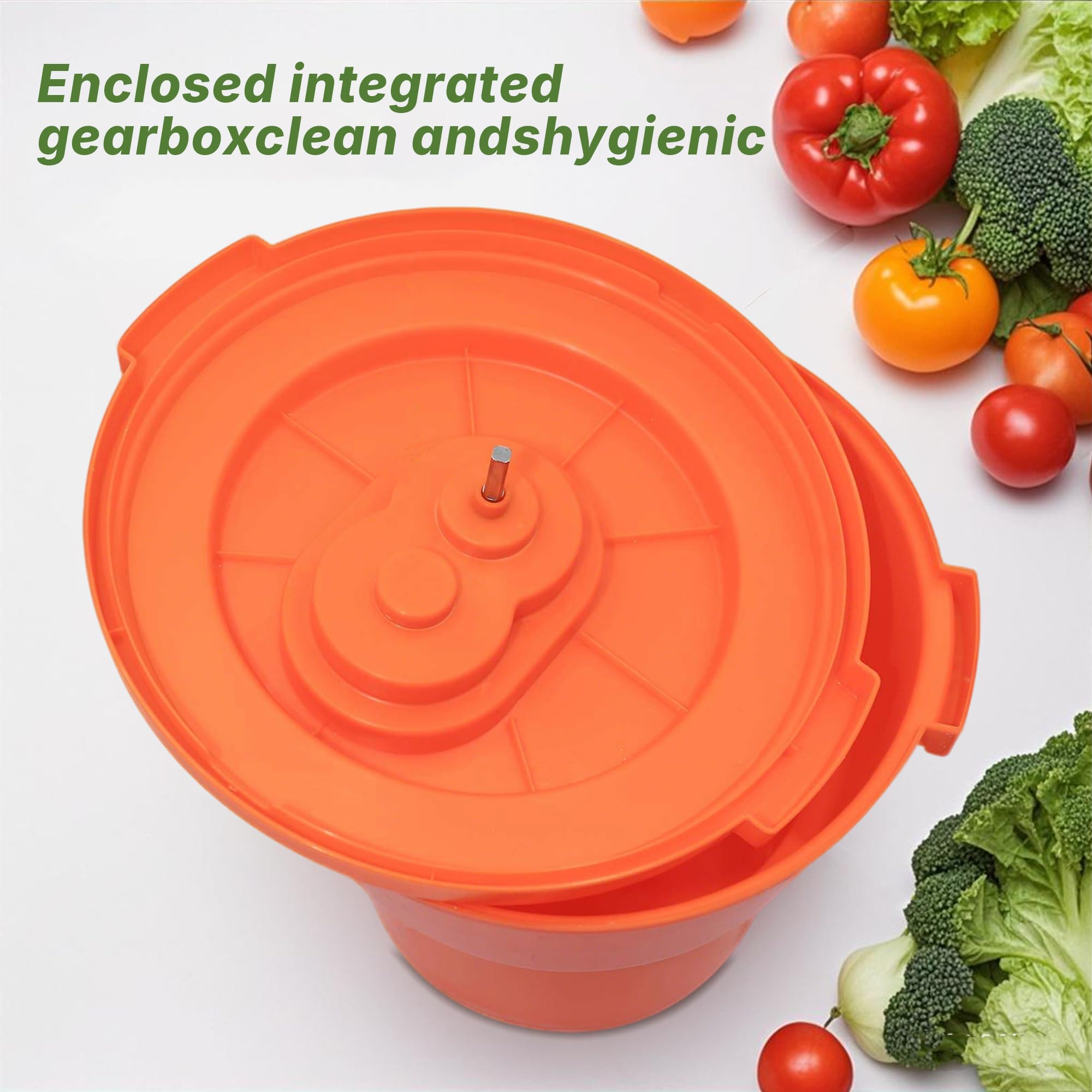 Hakka Salatschleuder, 20 l, Salatschleuder, große Salatschleuder, Gemüsetrockner