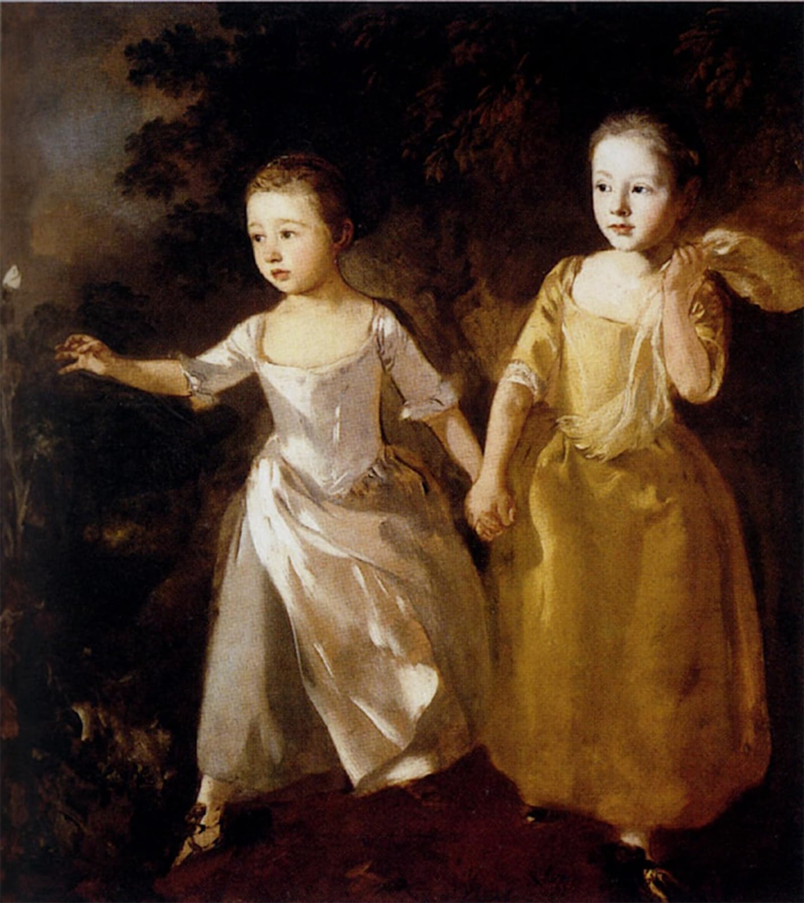 ARTXLXXBN Famous Painting Canvas Artwork Graffiti Print Daughters Gainsborough Portrait Canvas Image for Home Decor 60x90cm