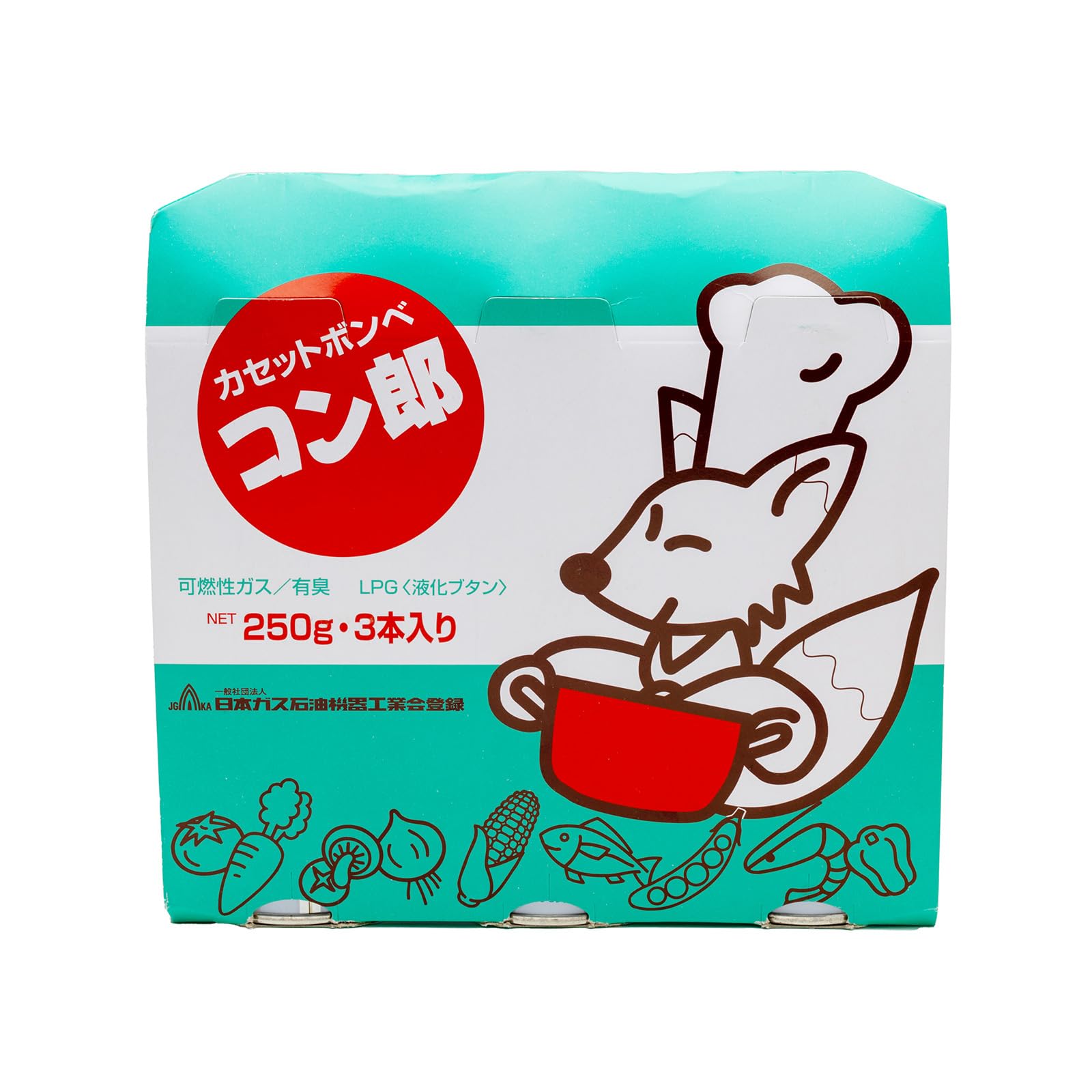 ﾄｳｶｲ 東海　カセットボンベコン郎250g*3本入×16点セット（計48本） Amazon.co.jp: ﾄｳｶｲ 東海 カセットボンベ コン郎 250g*3本入×16点