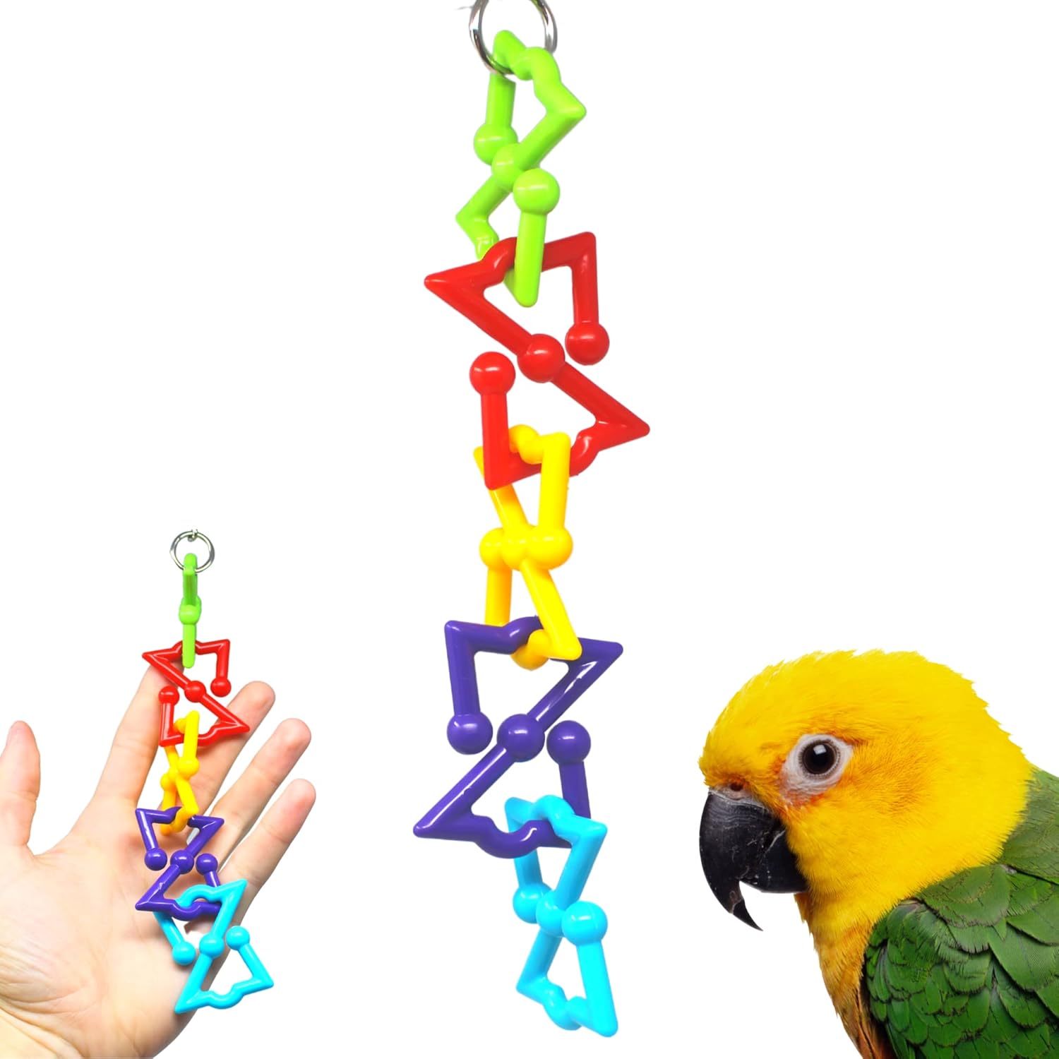 Bonka Bird Toys 3638 Small Z Link Multiple Use Bird Toy 8.