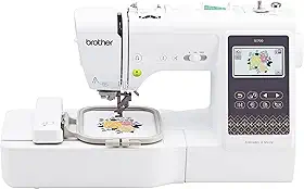 Brother Máquina de costura e bordado SE700, conexão LAN sem fio, 135 designs embutidos, 103 pontos embutidos, computadorizado, área de aro de 10 x 10 cm, tela sensível ao toque de 9,4 cm, 2 metros