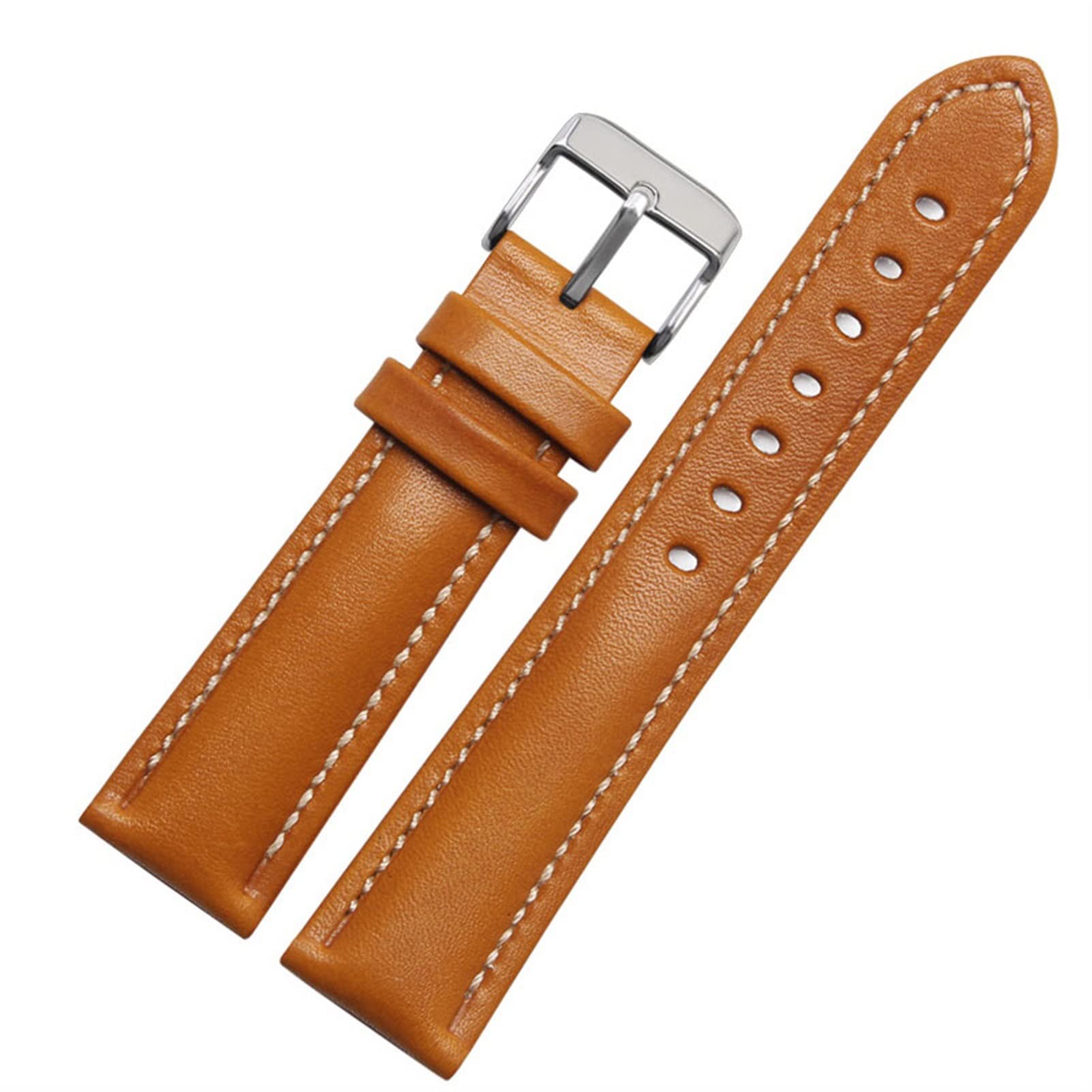 Bracelet montre cuir 20mm CZKE souple pour éliminer les irritations du poignet