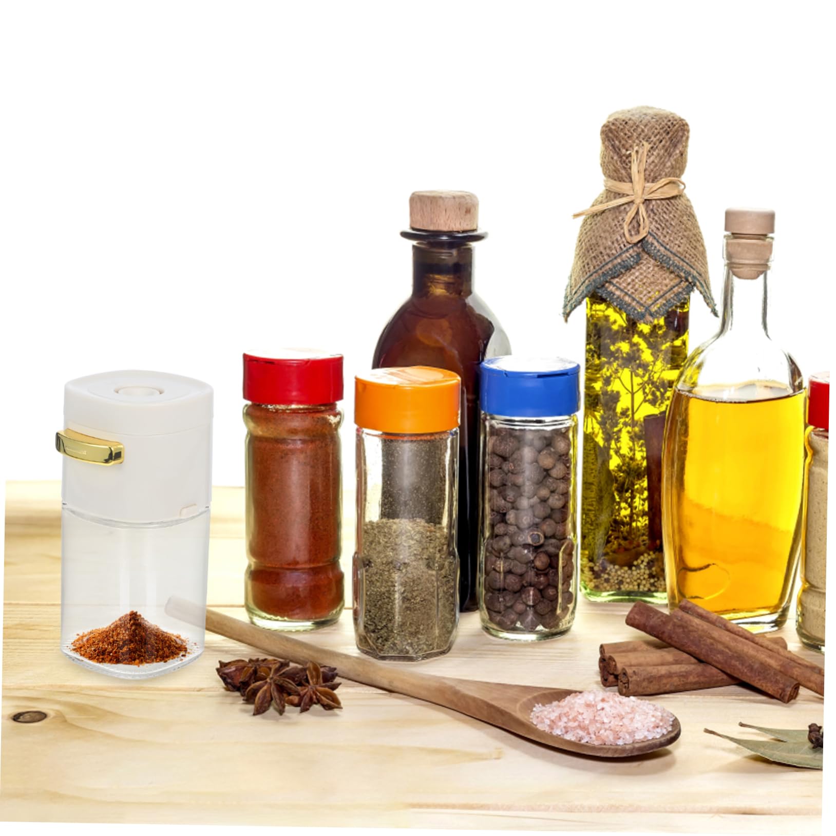 4 Piezas Tarro De Especias Dispensador De Pimienta Botellas De Especias a Prueba De Fugas Saleros y Pimenteros Botellas De Pequeños Saleros Botella De Especias Pp Cabilock
