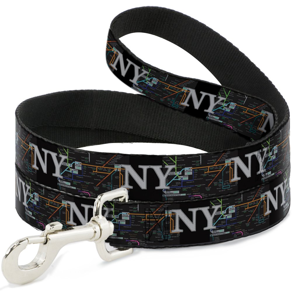 Pet Leash New York Subway laisse résistante de 6 pieds avec mousqueton acier
