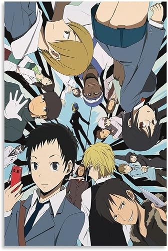 Miniatura 1 de Póster de anime Durarara - Póster decorativo de pared en lienzo e impresión artística moderna para decoración de dormitorio familiar, 12 x 18