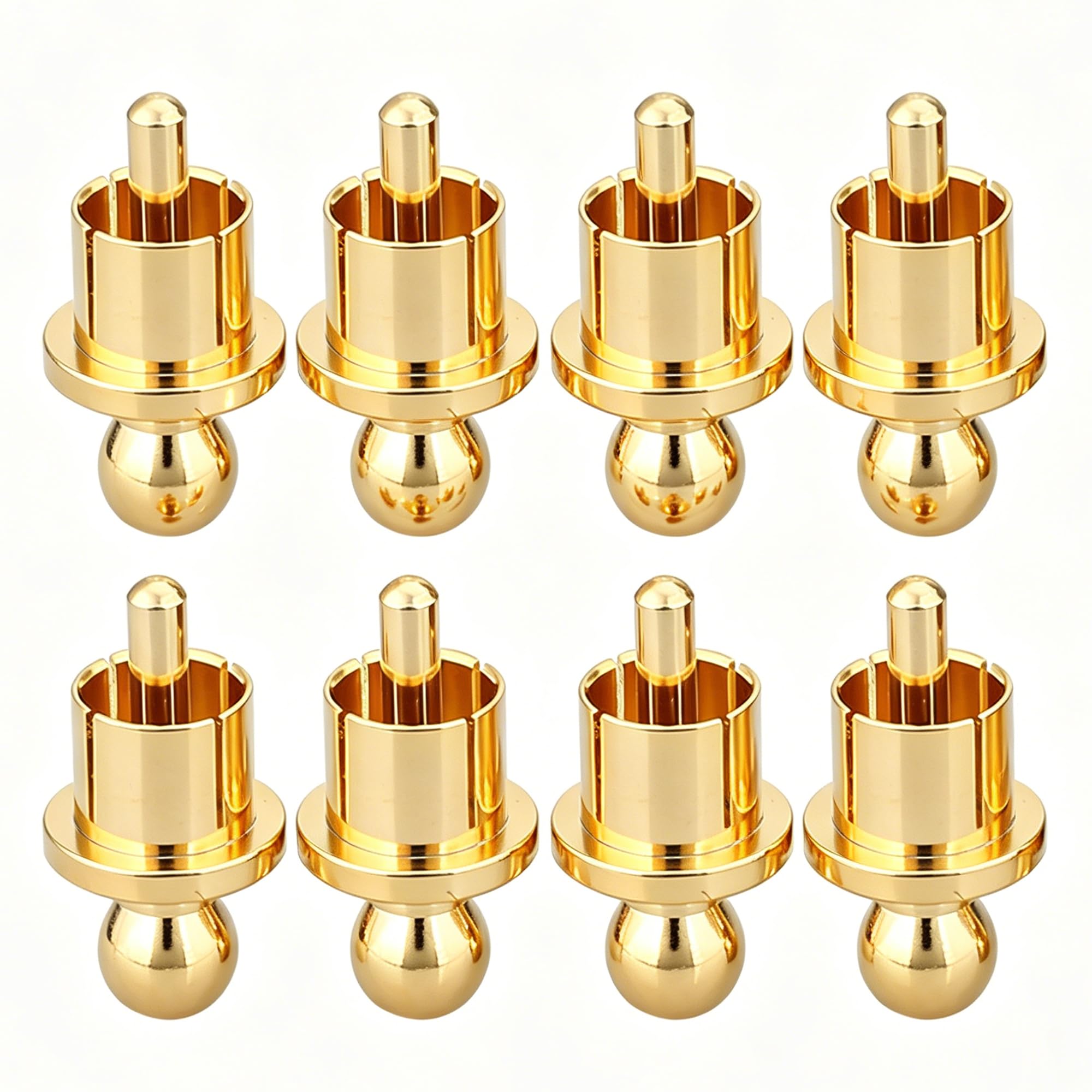 Bouchons RCA Hi-End plaqués or pour connectique audiophile - 2