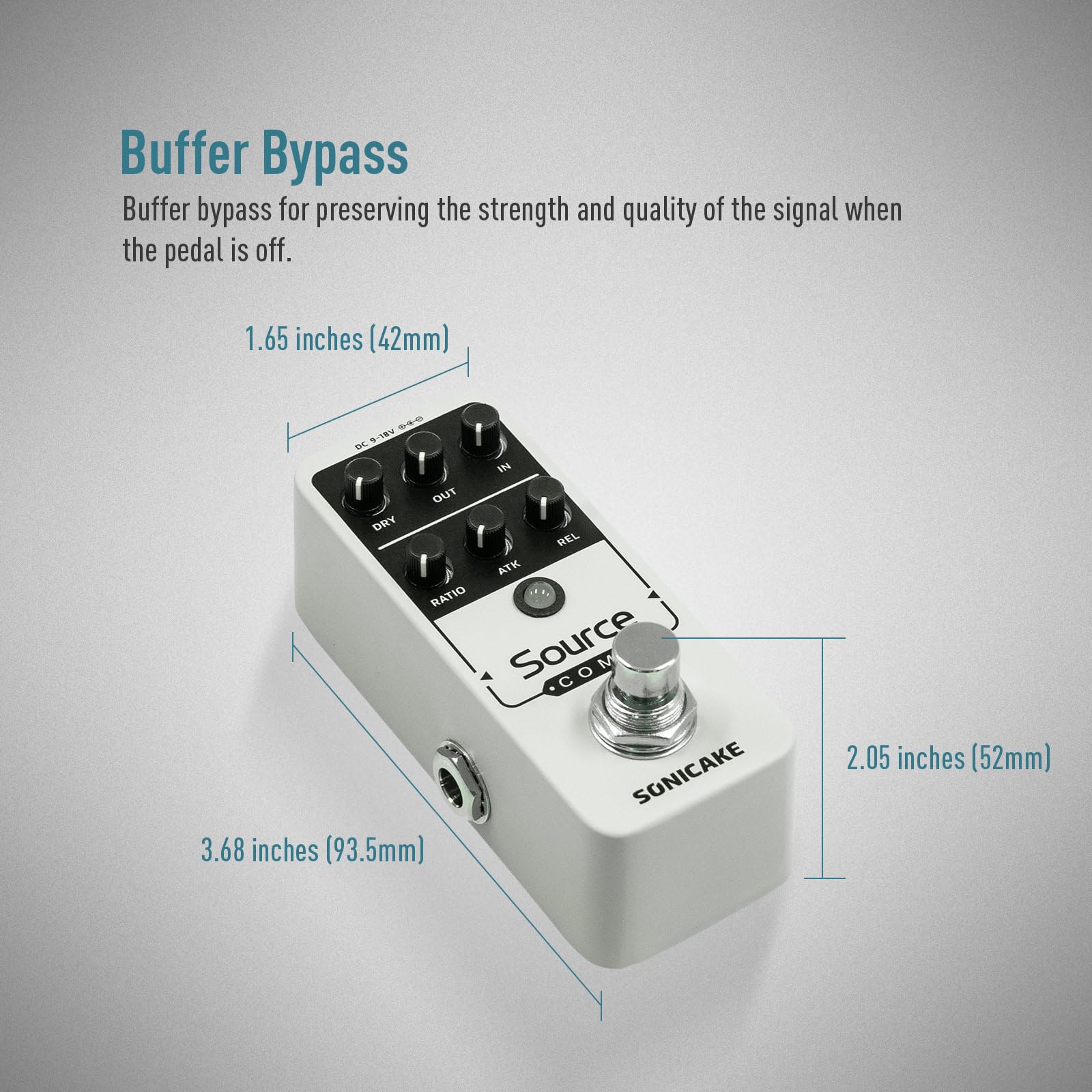 Amazon | SONICAKE Source Comp コンプレッサーペダル ギターペダル