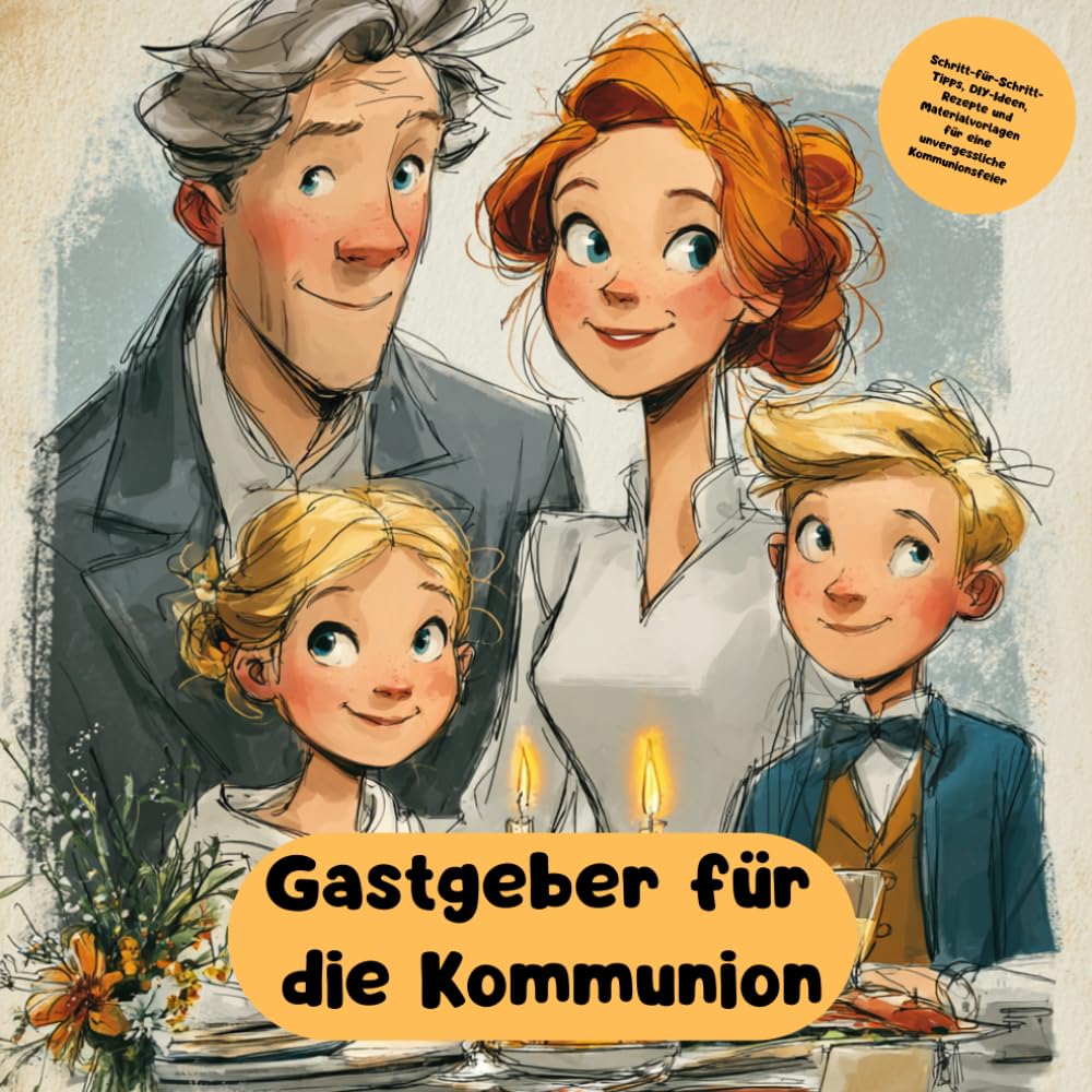 Gastgeber für die Kommunion: Schritt-für-Schritt-Tipps, DIY-Ideen, Rezepte und Materialvorlagen für eine unvergessliche Kommunionsfeier